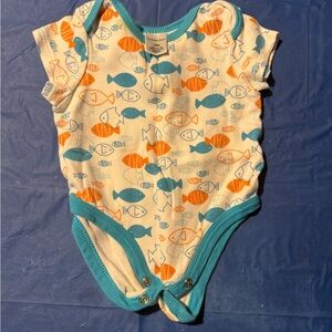 Colorful Fish Pattern Kids Bodysuit